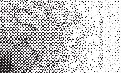 Black speckle seamless texture. Distress grunge grain dot background. Gritty dirt splash repeated pattern. Splattered grit overlay with drops, specks, flecks. Vector dirt and dust particles on white