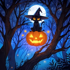 Halloween concept, October, AI