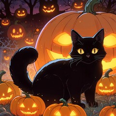 Halloween concept, October, AI