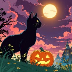 Halloween concept, October, AI