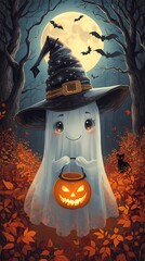 Halloween concept, October, AI