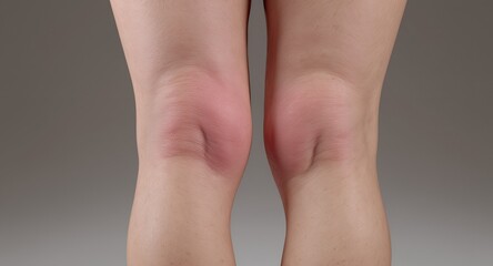Swollen Knees, Medical Illustration, Health Condition, Inflammation, Joint Pain, Arthritis, Injury, Redness, Human Anatomy, Close-up, Healthcare, Medicine, Bodily Condition, Physical Therapy, Med