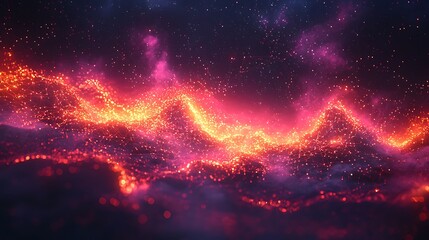 Cosmic Fire Waves for Nebula Background.