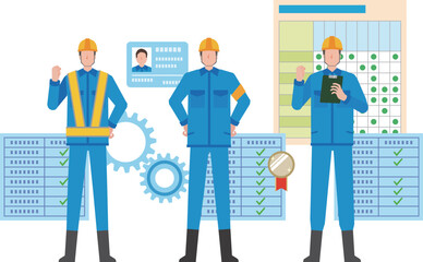 資格を保有している作業者