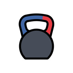 Isolated kettlebell promotes fitness training indoors