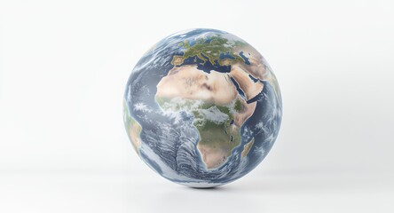 Earth Egg, Global Sphere, Planet, World, 3D Render, Environmental Concept, Sustainability, Ecology, Texture, Background, White Background, Digital Art, Globe, Map, International, Eco-friendly, Na