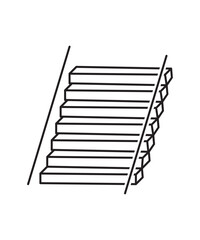 stairs icon, vector best line icon.