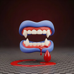 Dripping Green Zombie Skull with Melting Slime — Creepy Horror Face

