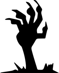 The Ghost hand for Halloween or holiday  concept
