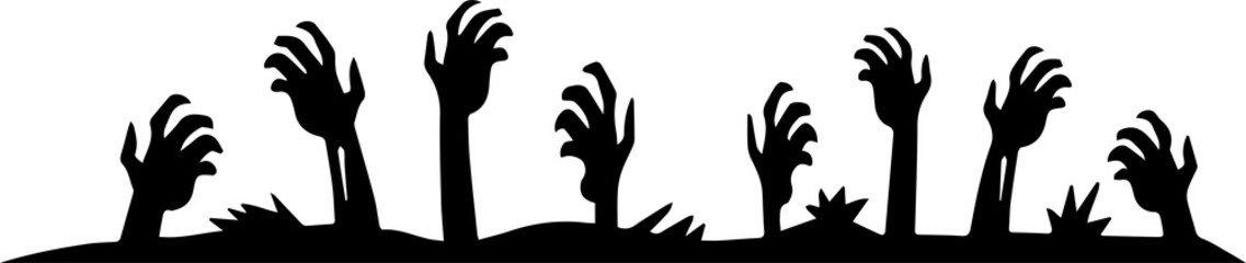 The Ghost hand for Halloween or holiday  concept