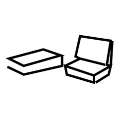 black box for food vector illustration