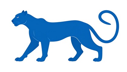 Obraz premium Profile of a blue panther