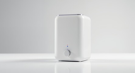 White Modern Electronic Device on a White Background