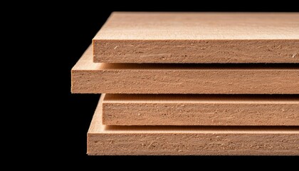 Flat, compressed strawboard panels offering thermal efficiency with a clean, linear appearance