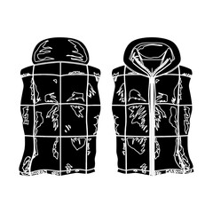 silhouette jacket no sleeve fashion