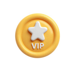 Illustrative gleaming recognition token, a badge of premium membership service, digital era