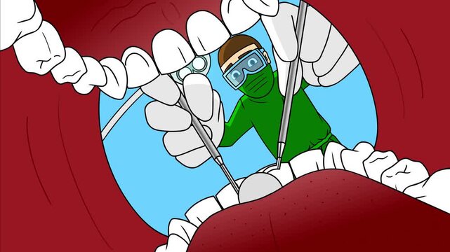 Dentist Checking On Teeth
