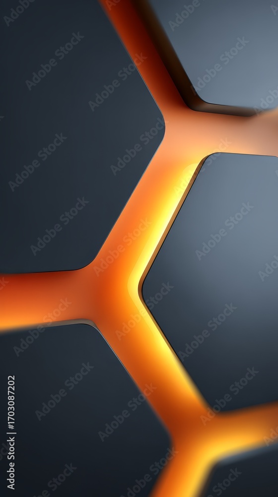 Poster illuminated mobile screen, closeup of a glowing cell phone displaying light and information.