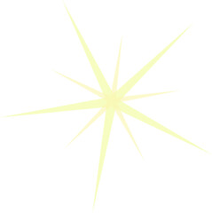 Abstract light green starburst glow with sharp radiant beams and luminous sparkle on a transparent background. Perfect for use in logos, icons, decorations, digital design, and creative projects.