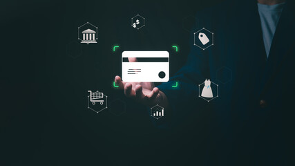 The Concept of Reducing Cash Usage in a Digital World Where Convenient Spending Through Credit and Debit Cards, Online Shopping, and Credit Score Management Drive Financial Lifestyle Trends