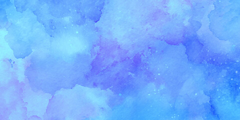 Abstract serene blue watercolor texture blending soft gradients and fluid artistic strokes, ideal for backgrounds, digital art, web design, creative projects, and modern visual.