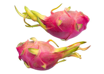 Dragon fruit isolated on a transparent background