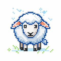 Pixel Fantasy Sheep Icon for RPG Creature