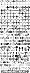 “2D Vector Tree Collection – Architectural Plans and Elevations for Interior Design”