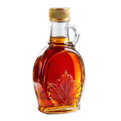 Golden Canadian Maple Syrup Bottle