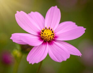 Obraz premium Close-up of a delicate pink flower (1)