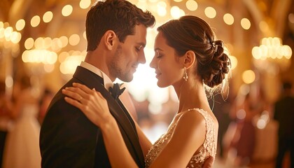 Romantic wedding dance