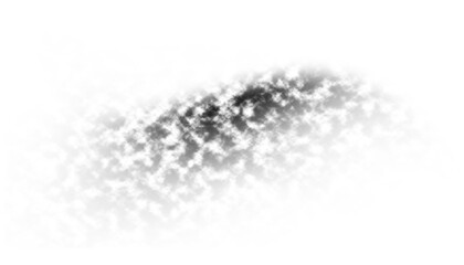 Smoke cloud effect, soft edges, realistic texture, vaporous element, grey shades, transparent background