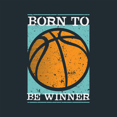 Basketball illustration graphic t-shirt and apparel design