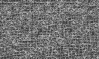 Illustration of abstract background of old, torn fabric fibers.