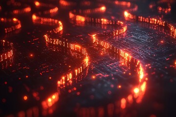 Digital Data Flow for Circuit Board.