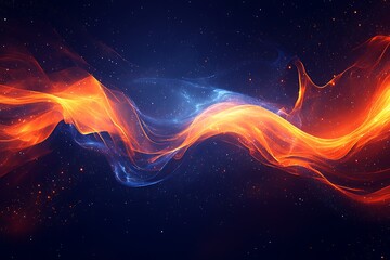 Cosmic Energy Flow: Abstract Art.
