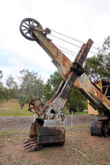 old piece of mining equipment