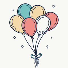 Festive Balloon Cluster 1