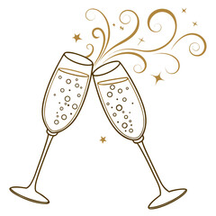 Elegant Champagne Glasses 1