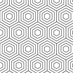 New hexagon blend pattern design art.