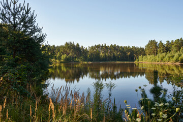 jezioro, zalew, woda, zbiornik wodny, kąpielisko © Marcin Łazarczyk