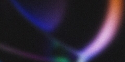 Dark grainy background, purple blue glowing abstract shape black noise texture backdrop wide banner poster header cover wallpaper design