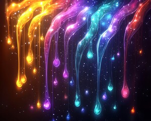 Rainbow Drips for Glowing Stardust.