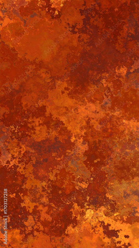 Poster abstract orange rust background texture with grunge style decorative design