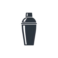 Sleek Cocktail Shaker Icon for Drink Recipes and Bar Menus