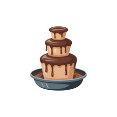 Delicious melting chocolate fountain perfect for parties and celebrations