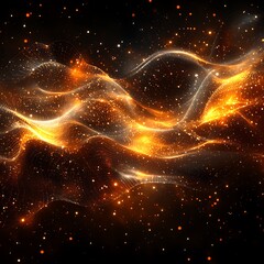 Cosmic Energy Waves for Dark Background.