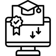 Course Catalog line icon