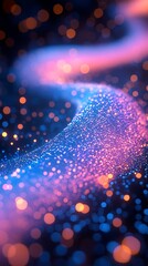 Cosmic Flow: Glittering Nebula Stream.