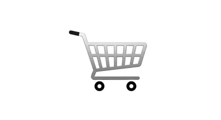 Shopping cart icon for e-commerce and online shopping isolated PNG with Transparent Background